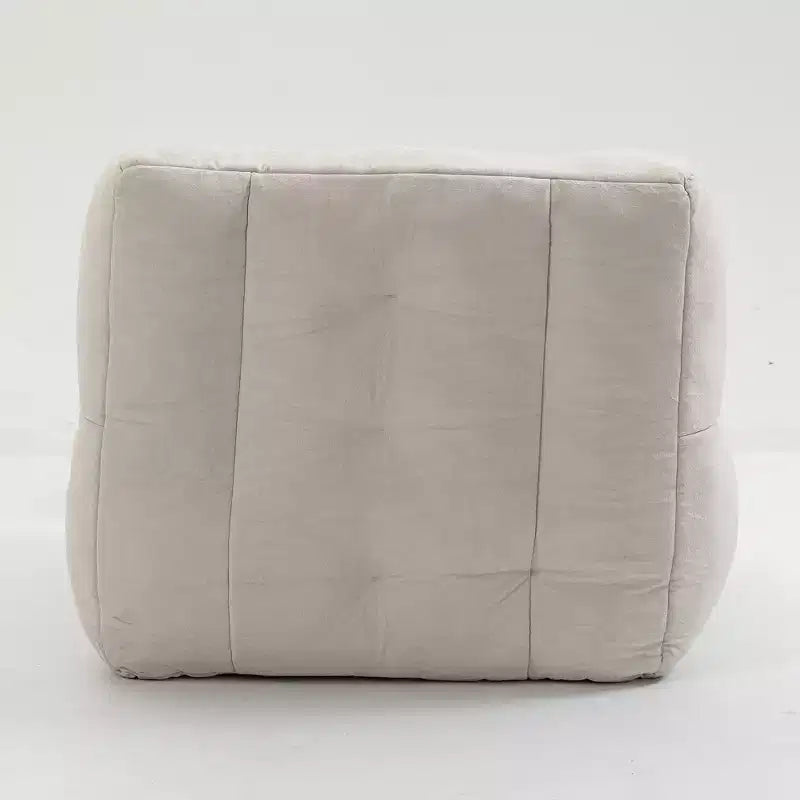 Pouf Poire Moderne en Velours Rembourré avec Repose-pieds