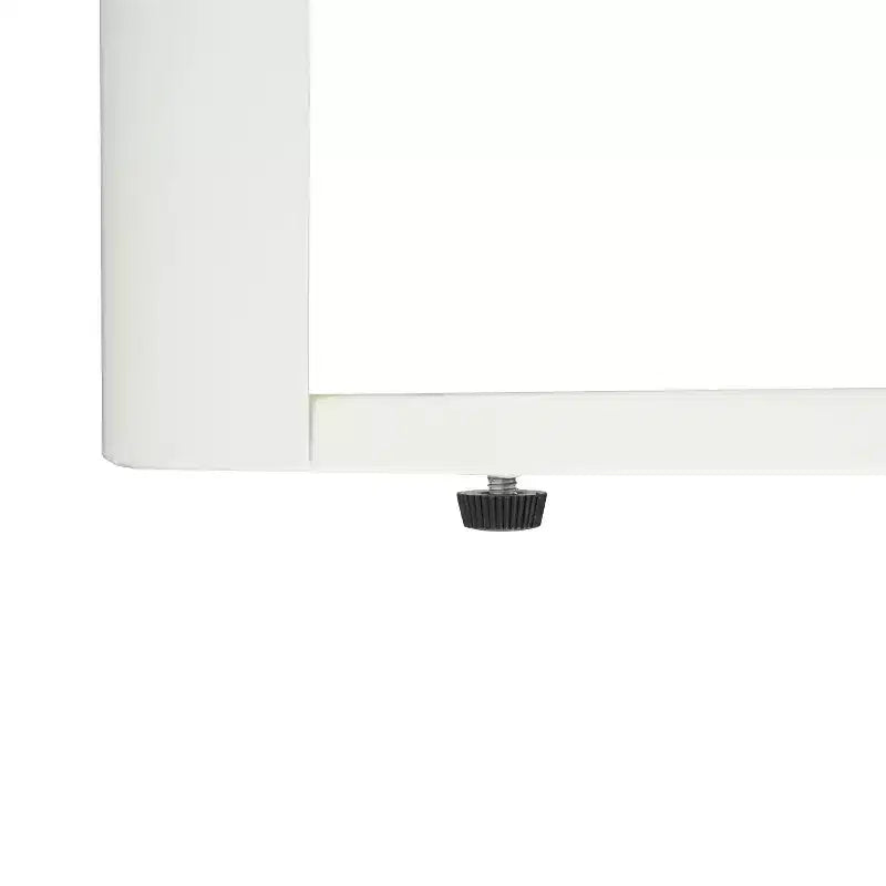 Table d'appoint ronde à 3 niveaux avec porte coulissante, style moderne