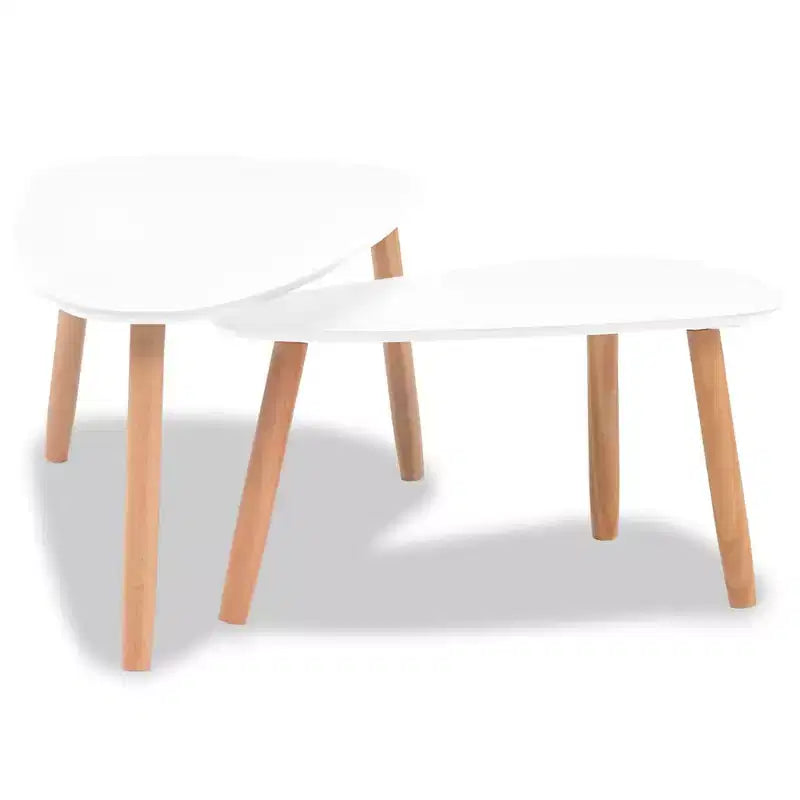 Table basse blanche En pin massif, MDF Moyennement résistant