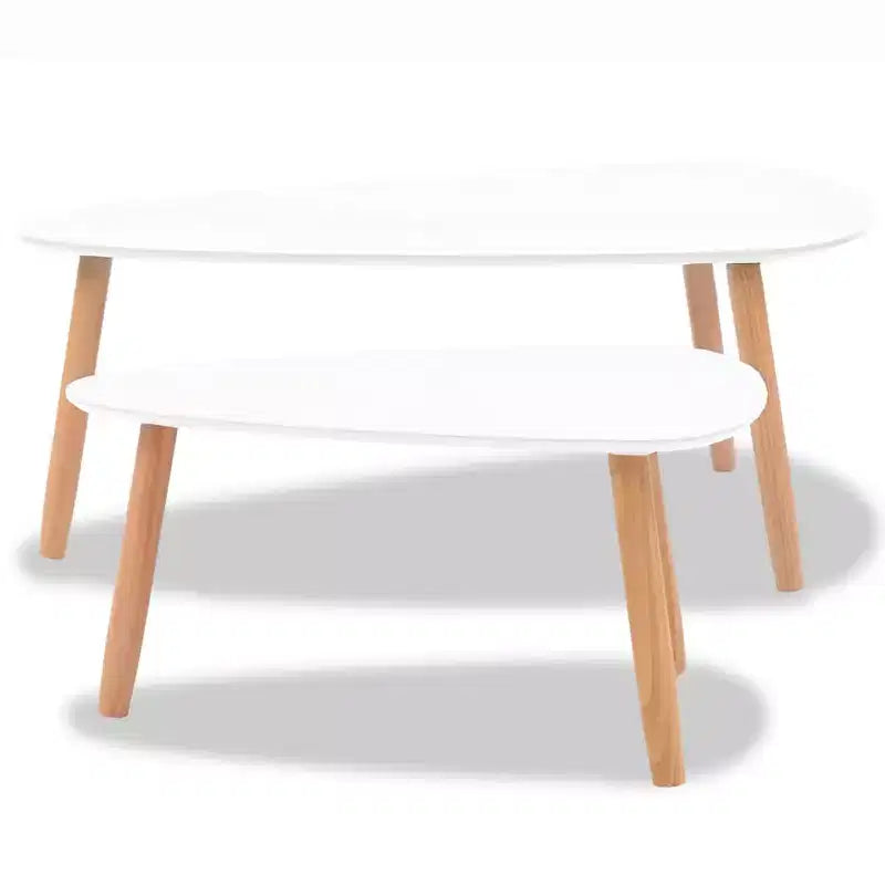 Table basse blanche En pin massif, MDF Moyennement résistant