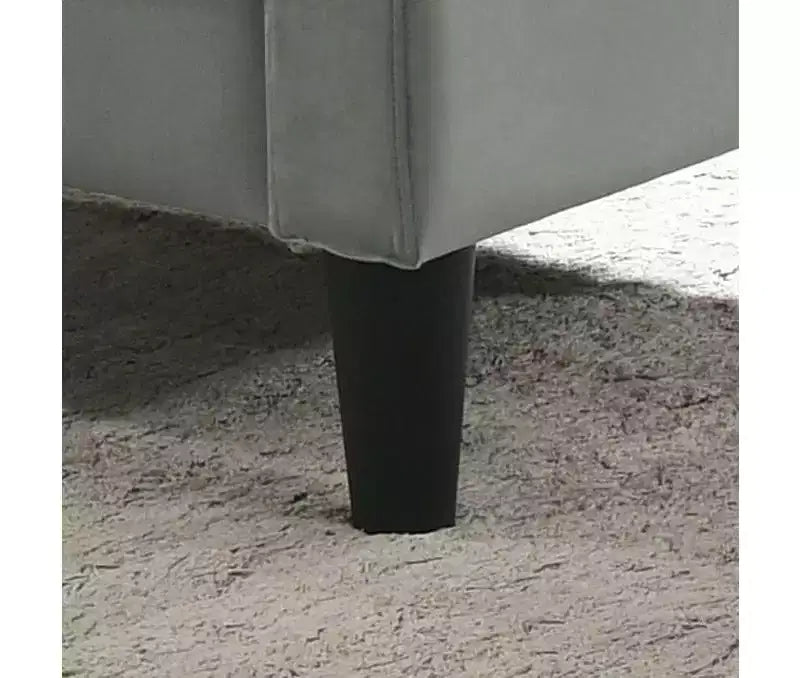 Fauteuil d'appoint en velours capitonné