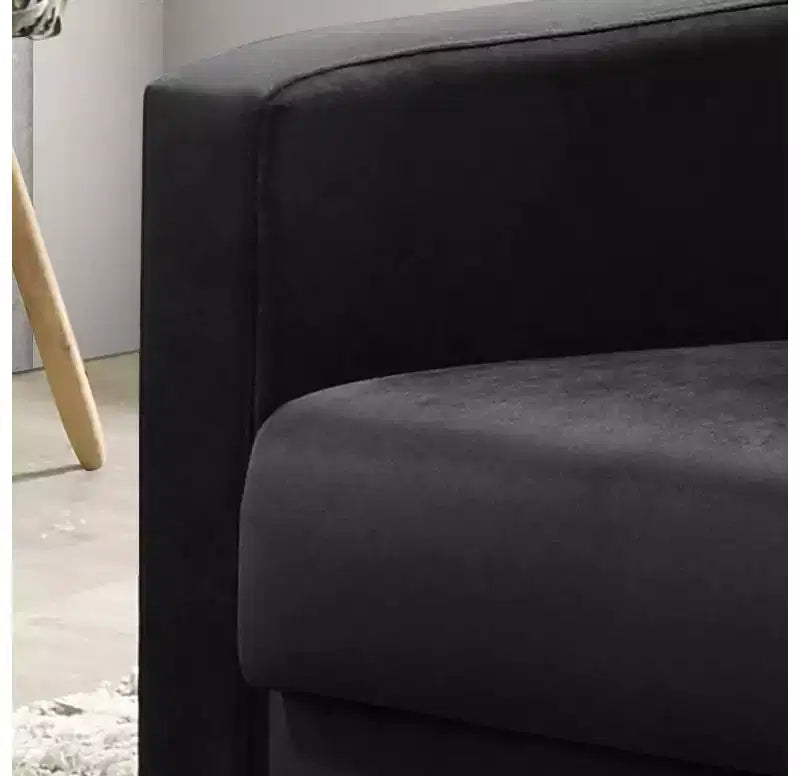 Fauteuil d'appoint en velours capitonné