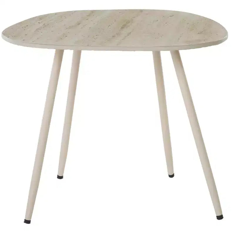Table d'appoint en céramique Beige Céramique/Beige