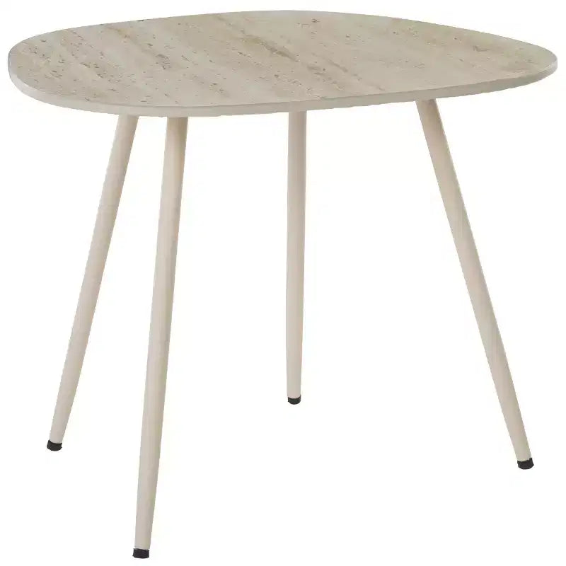 Table d'appoint en céramique Beige Céramique/Beige