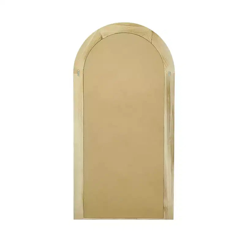 Miroir classique à cadre en bois massif cintré anthracite
