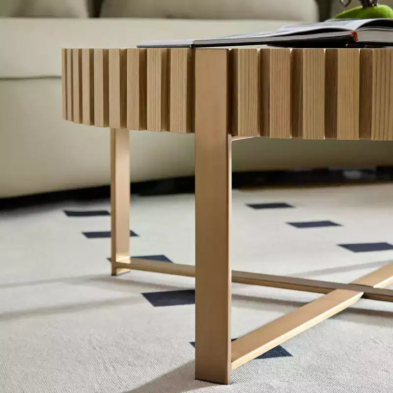 Table basse ronde moderne en bois fabriquée à la main, 80 cm de long avec piédestal robuste, table d'appoint peu encombrante pour petit salon ou bureau