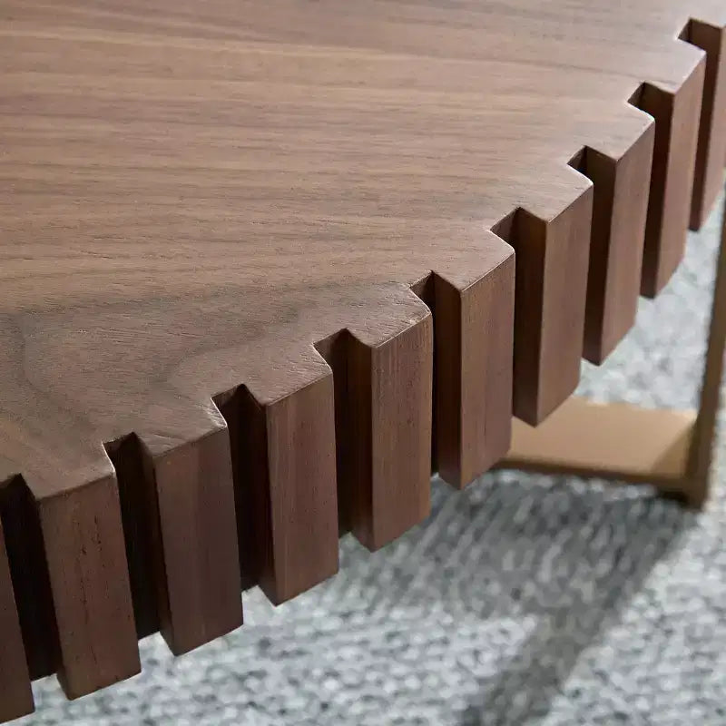 Table basse ronde moderne en bois fabriquée à la main, 80 cm de long avec piédestal robuste, table d'appoint peu encombrante pour petit salon ou bureau