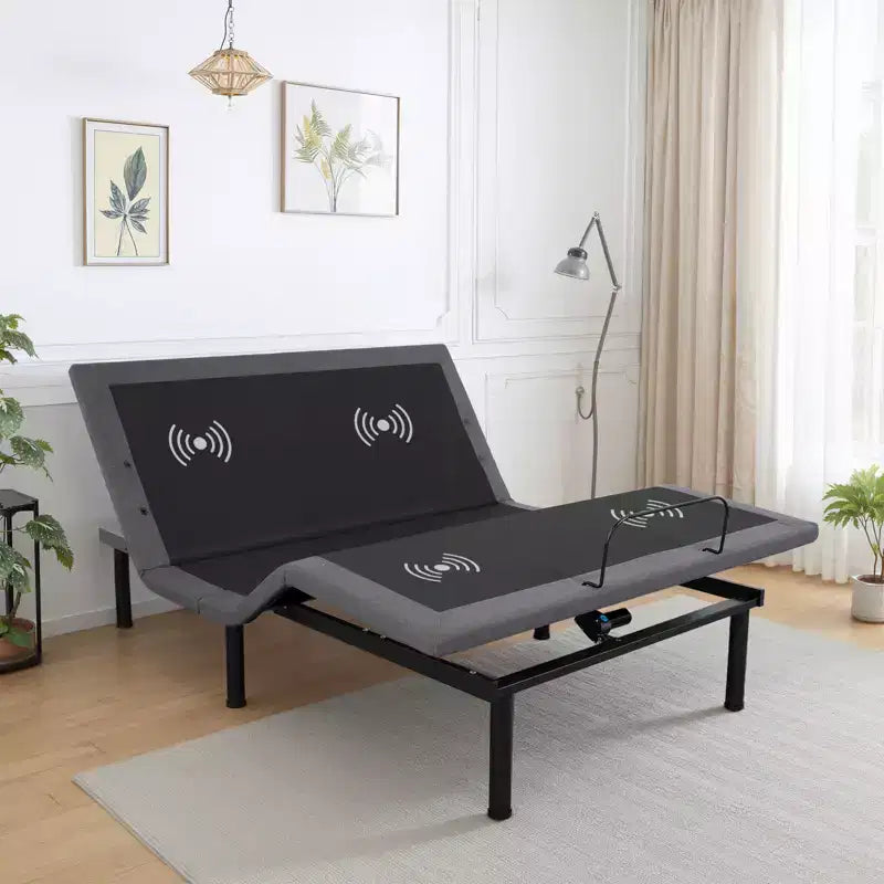 CuisinSmart Adjustable Bed Frame With Massage, Twin XL Adjustable Bed Base With 1 USB Port &amp; Under-Bed Night Light, Head &amp; Foot Incline