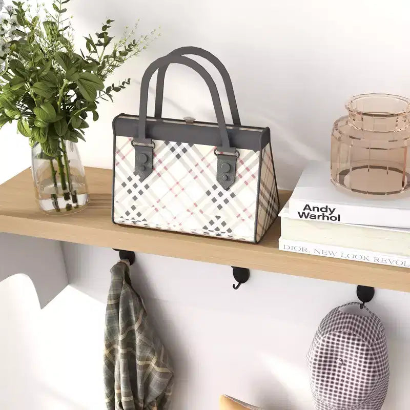 Meuble d'entrée avec 9 rangements à chaussures, portemanteau et banc à chaussures 2 en 1 pour couloir moderne, blanc