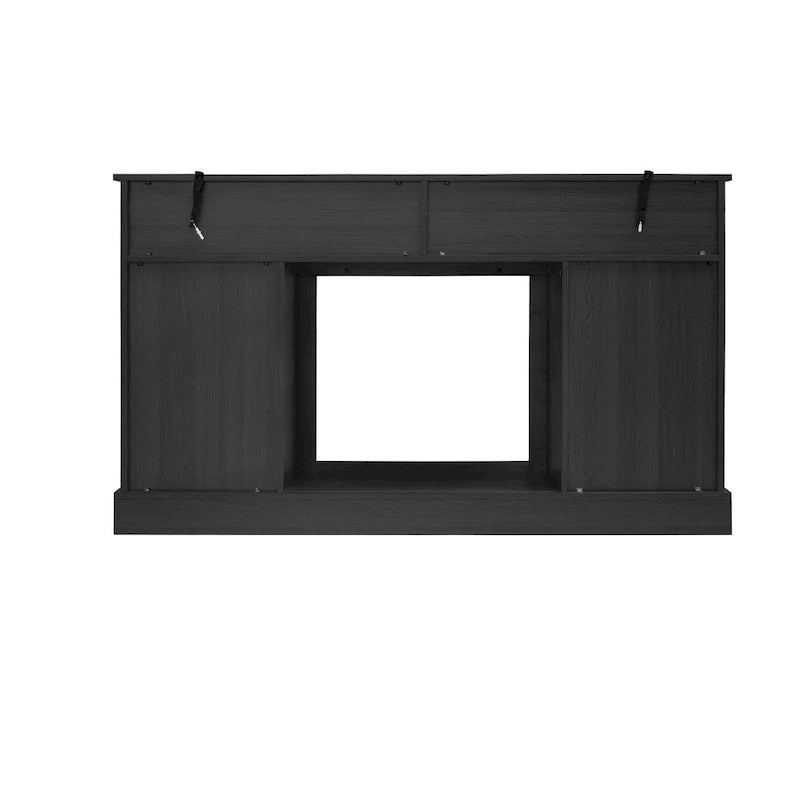 58.03" Fireplace TV Stand with Electric Fireplace and Sliding Barn Doors for TVs Up to 65"