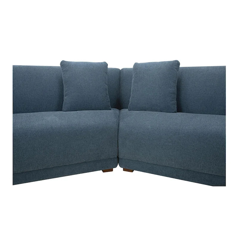 NADAAL STUDIOS Solace, 5-Piece Modular Sectional, Angled Sides - 224W x34.29D x31.5H