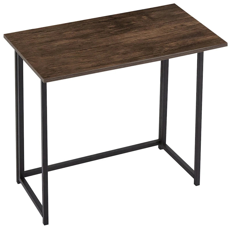 Javlergo Folding Computer Desk, 31.5 No Assembly Writing Desk, Space Saving Foldable Laptop Table for Home Office
