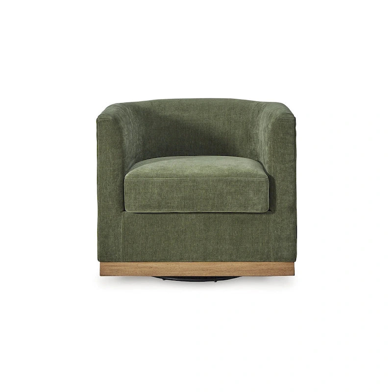 Signature Design by Ashley Jersonlow Forest Green Swivel Chair - 34 W x 31.25 D x 28.88 H