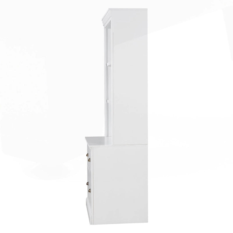 Versatile Tall Bookshelf with LED Lighting and Multiple Storage Options for Home