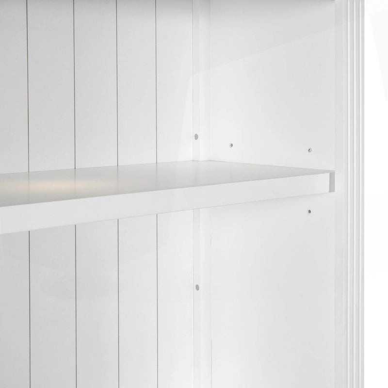 Versatile Tall Bookshelf with LED Lighting and Multiple Storage Options for Home