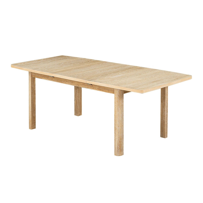 7-Piece Wooden Dining Table Set with Extendable Table & 6 Chairs