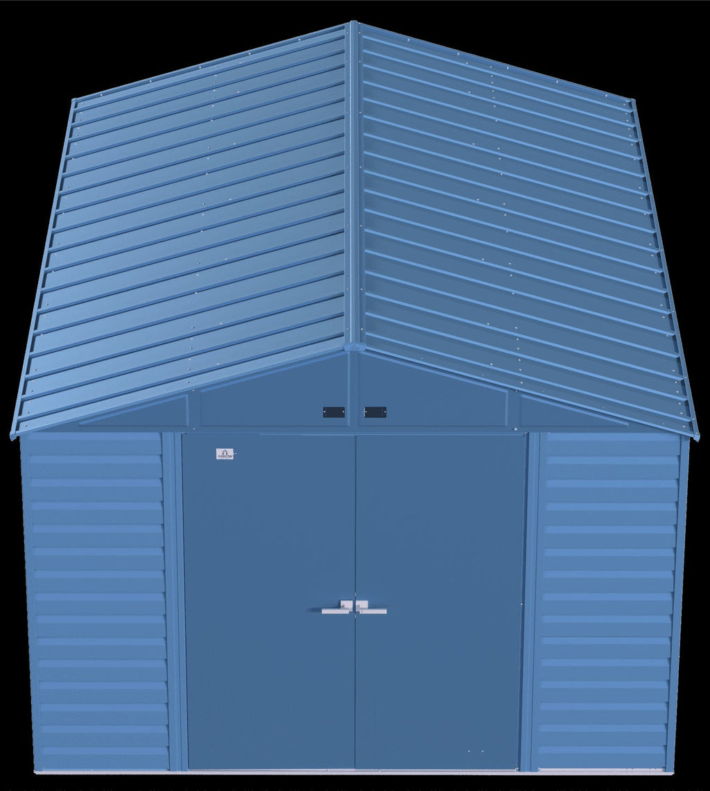 Arrow Select Steel Storage Shed, 10x14, Blue Grey