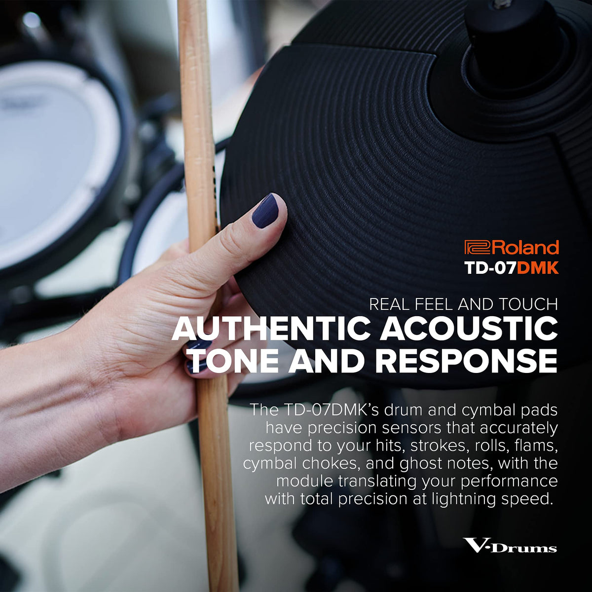 Roland TD 07DMK Electronic Double Ply playability