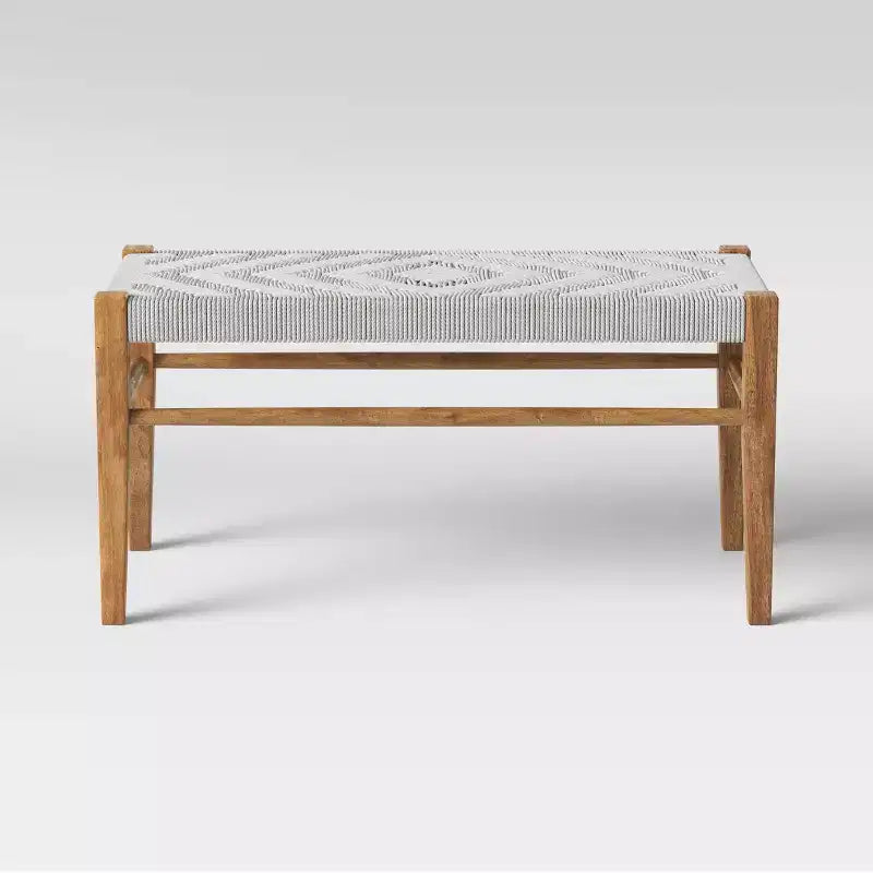 Banc tressé naturel