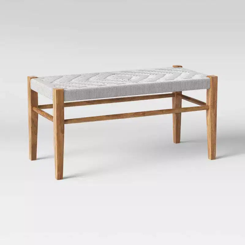 Banc tressé naturel