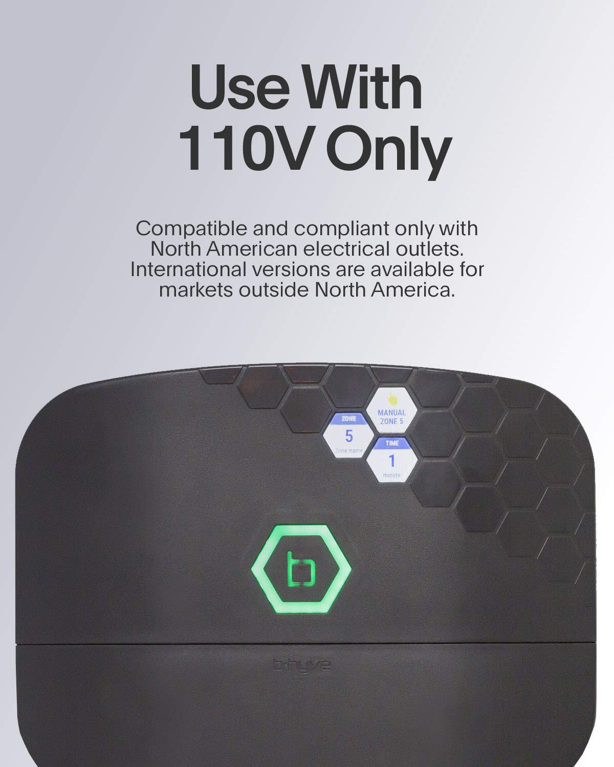 Orbit 57985 B-hyve XR Smart 8-Zone Indoor/Outdoor Sprinkler Controller, Compatible with Alexa Charcoal Gray