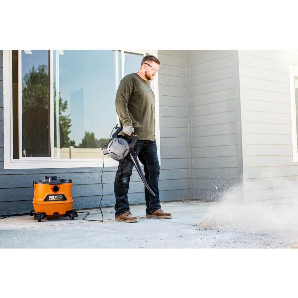 16 Gallon 6.5 Peak HP NXT Wet/Dry Shop Vacuum with Detachable Blower, Filter, Locking Hose and Accessories HD1600