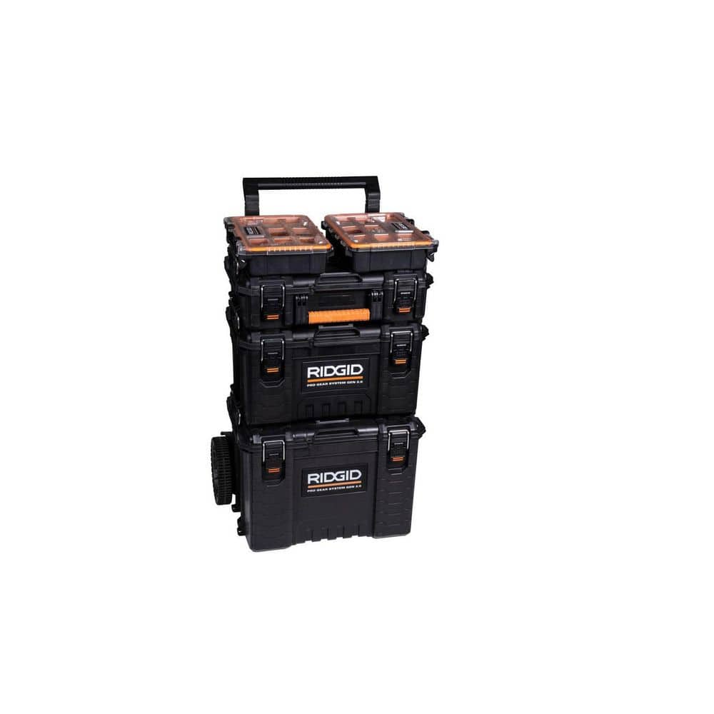2.0 Pro 22 in. Gear System Rolling Tool Box and Tool Box and Tool Case 254065-254067-254069