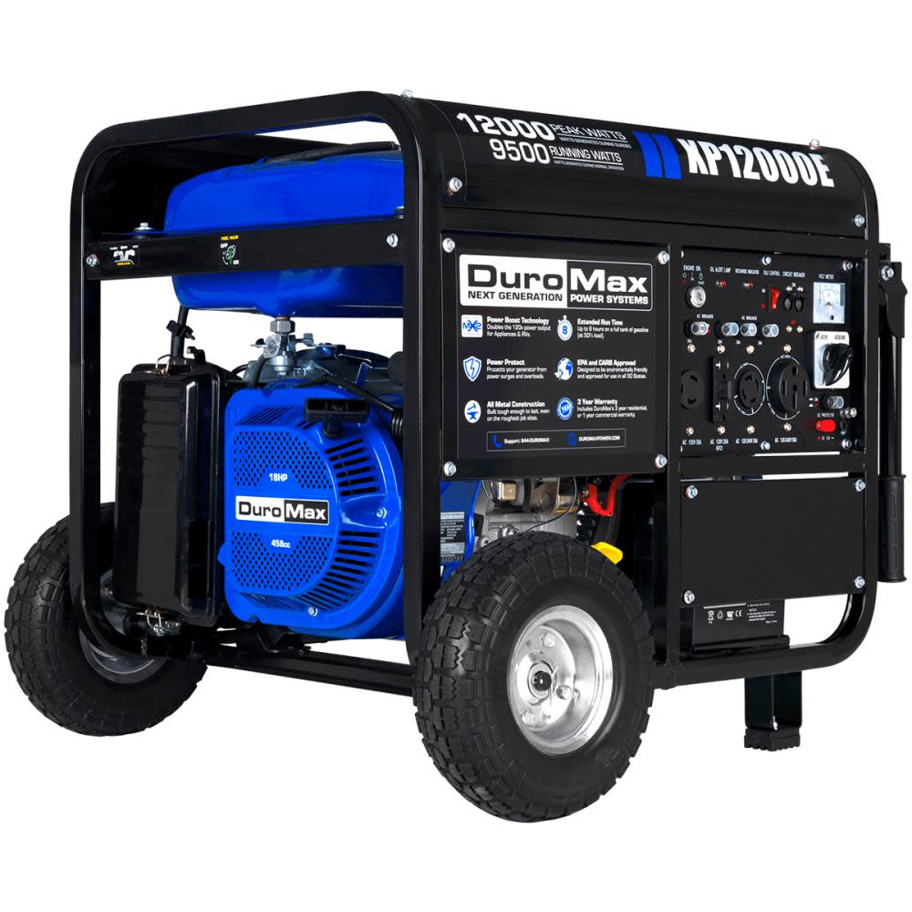 12000-Watt Gas Powered Portable Generator