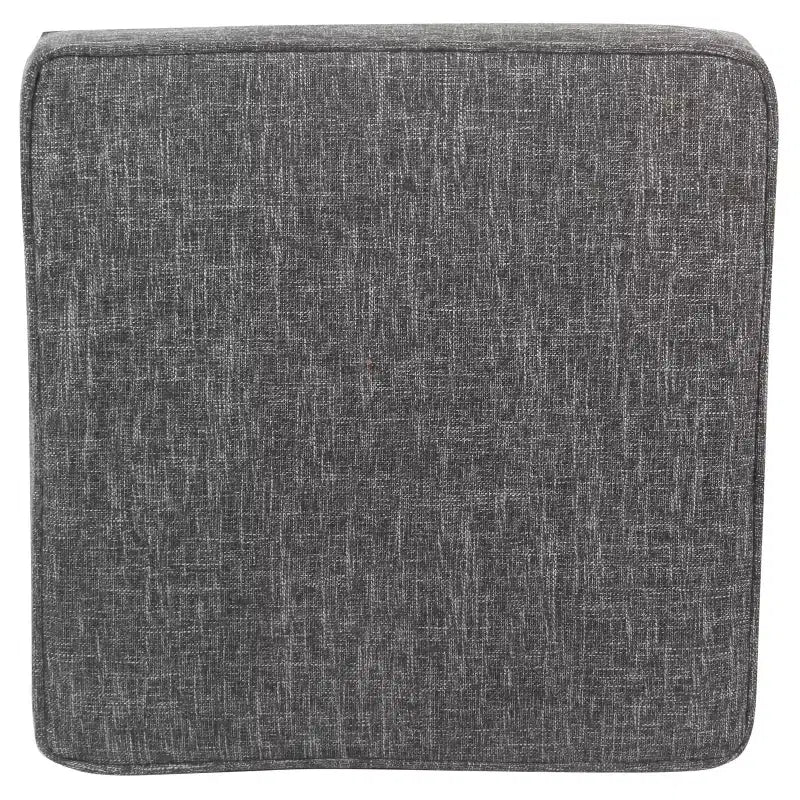 Pouf de rangement carré avec couvercle amovible