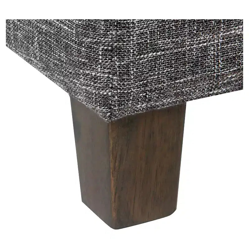 Pouf de rangement carré avec couvercle amovible