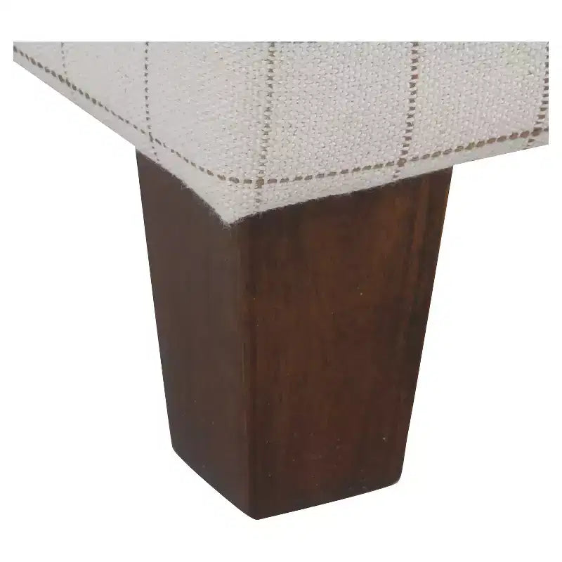 Pouf de rangement carré avec couvercle amovible