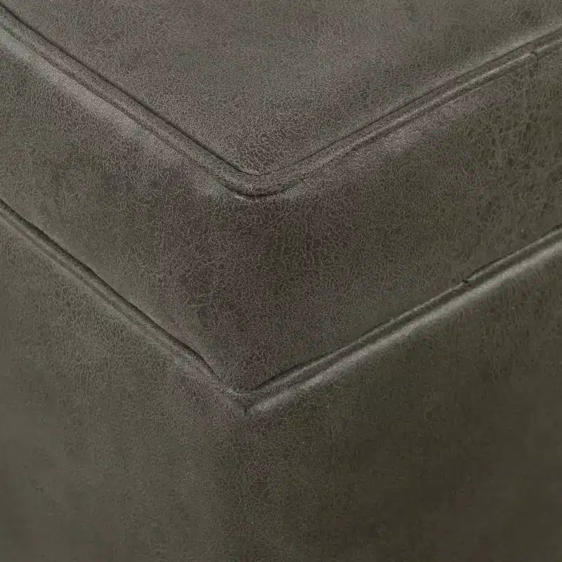 Pouf de rangement carré avec couvercle amovible
