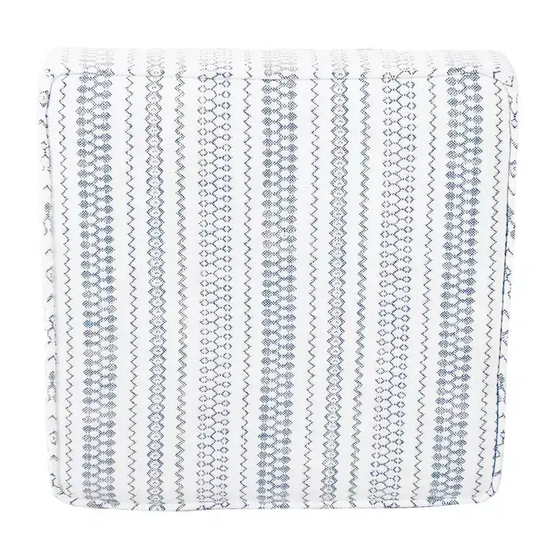 Pouf de rangement carré avec couvercle amovible