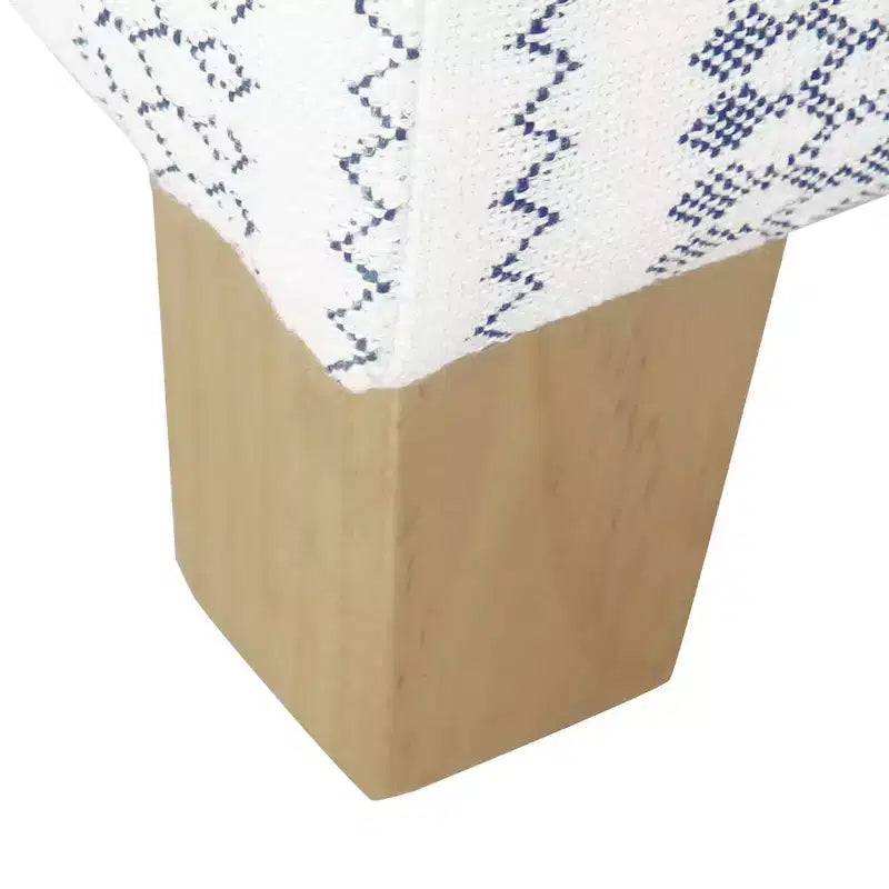 Pouf de rangement carré avec couvercle amovible