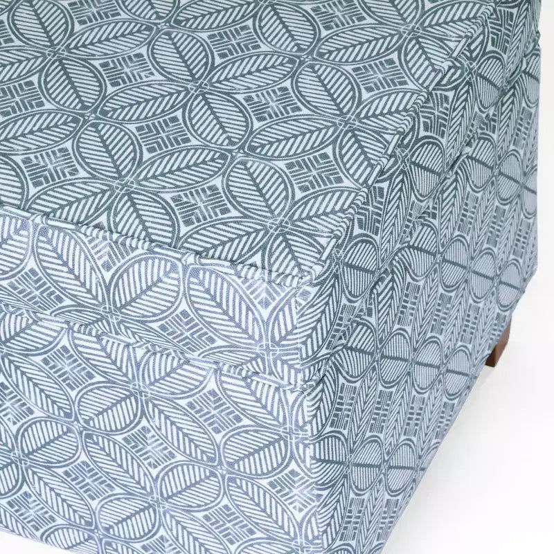 Pouf de rangement carré avec couvercle amovible