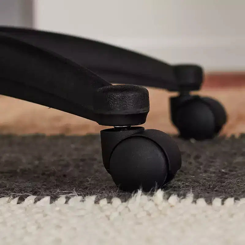 Chaise de bureau ergonomique | Hauteur réglable, coussin en microfibre, roulettes à 360°