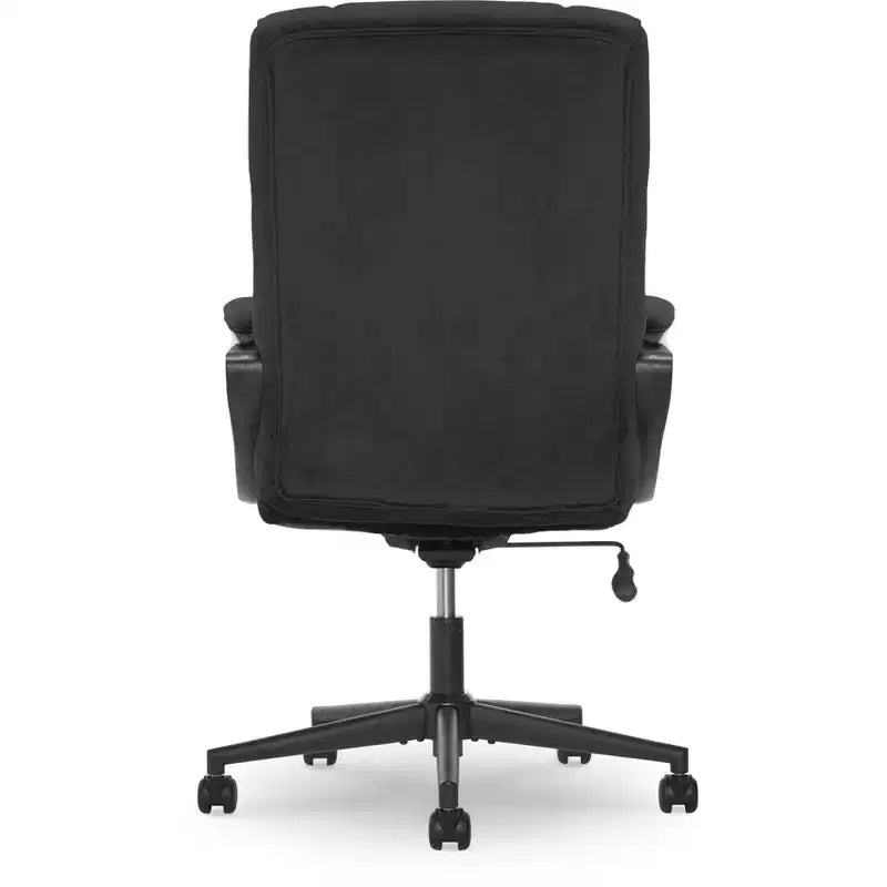 Chaise de bureau ergonomique | Hauteur réglable, coussin en microfibre, roulettes à 360°