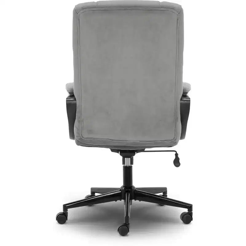 Chaise de bureau ergonomique | Hauteur réglable, coussin en microfibre, roulettes à 360°