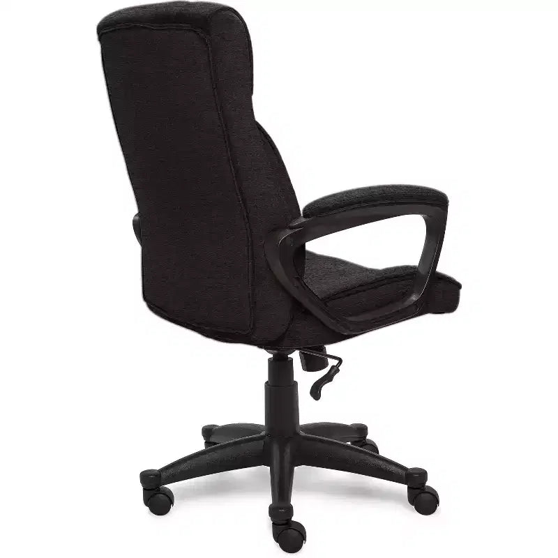 Chaise de bureau ergonomique | Hauteur réglable, coussin en microfibre, roulettes à 360°