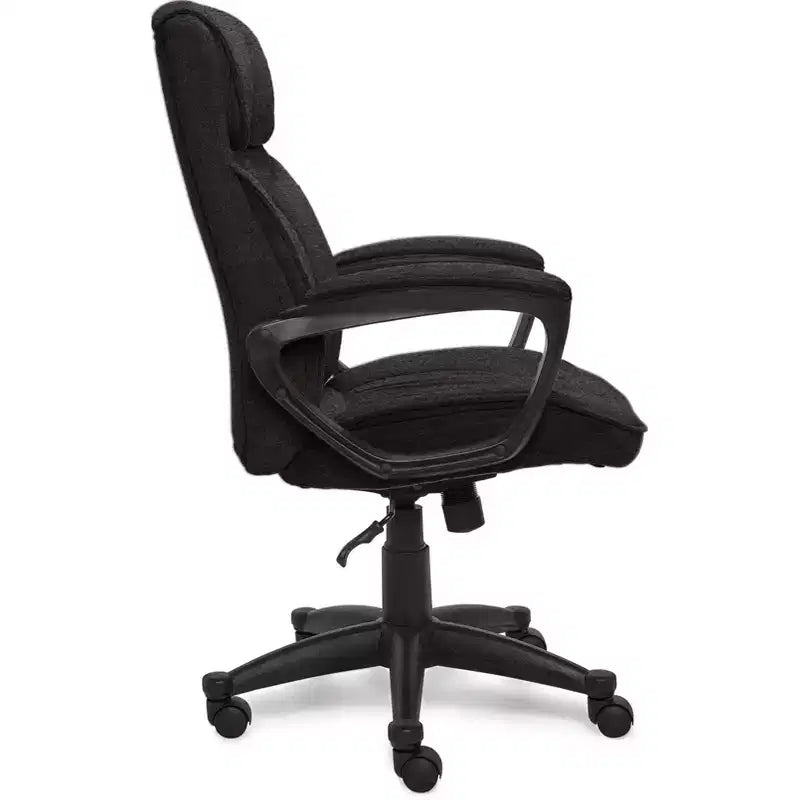 Chaise de bureau ergonomique | Hauteur réglable, coussin en microfibre, roulettes à 360°