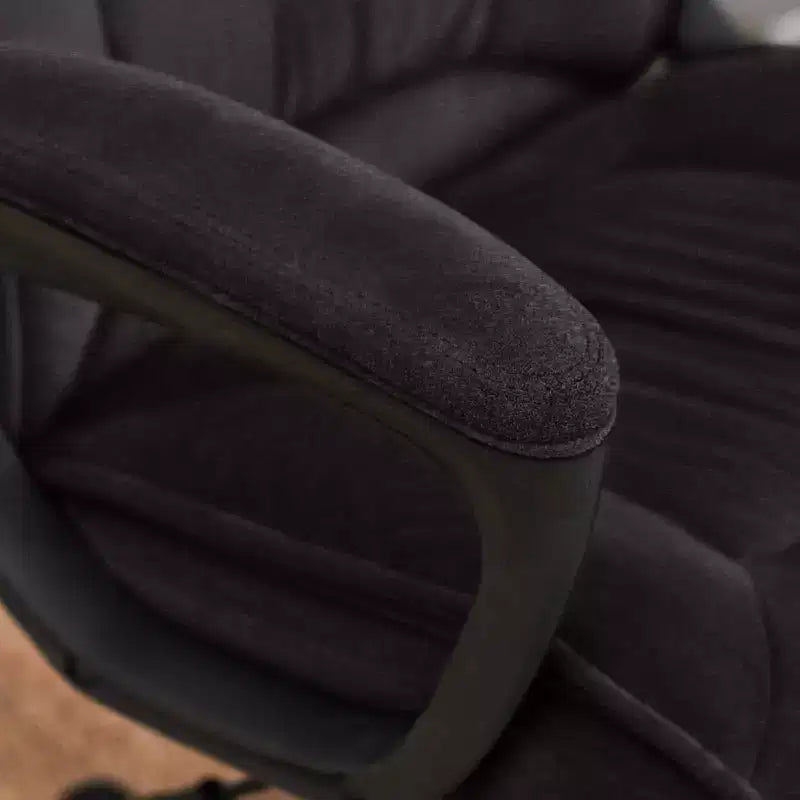 Chaise de bureau ergonomique | Hauteur réglable, coussin en microfibre, roulettes à 360°