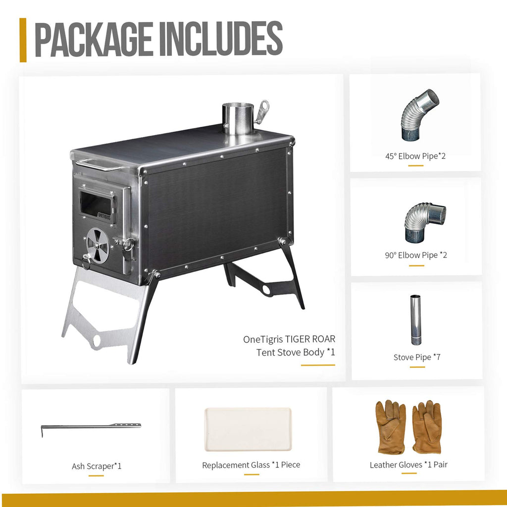 OneTigris Portable Burning Camping Included