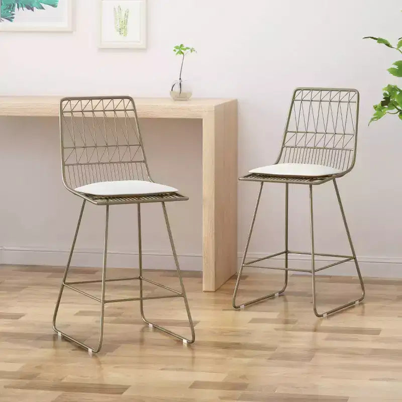Tabourets de bar hauteur comptoir en fer modernes