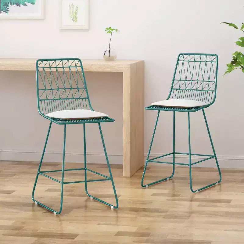 Tabourets de bar hauteur comptoir en fer modernes