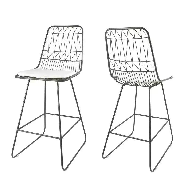 Tabourets de bar hauteur comptoir en fer modernes