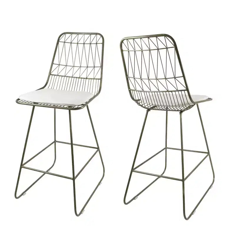Tabourets de bar hauteur comptoir en fer modernes