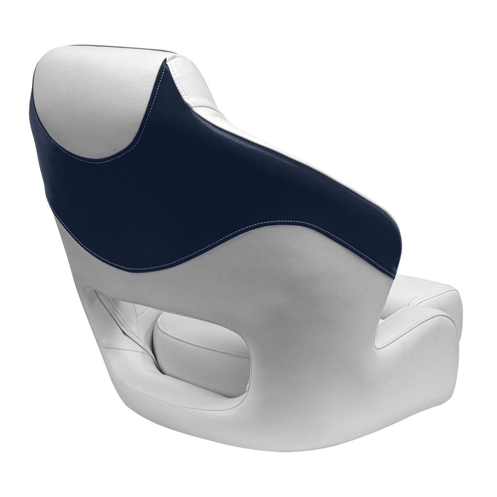 Wise 3338-1773 Baja XL Bucket Seat with Flip-Up Bolster, Brite White / Marble Grey / Midnight Navy