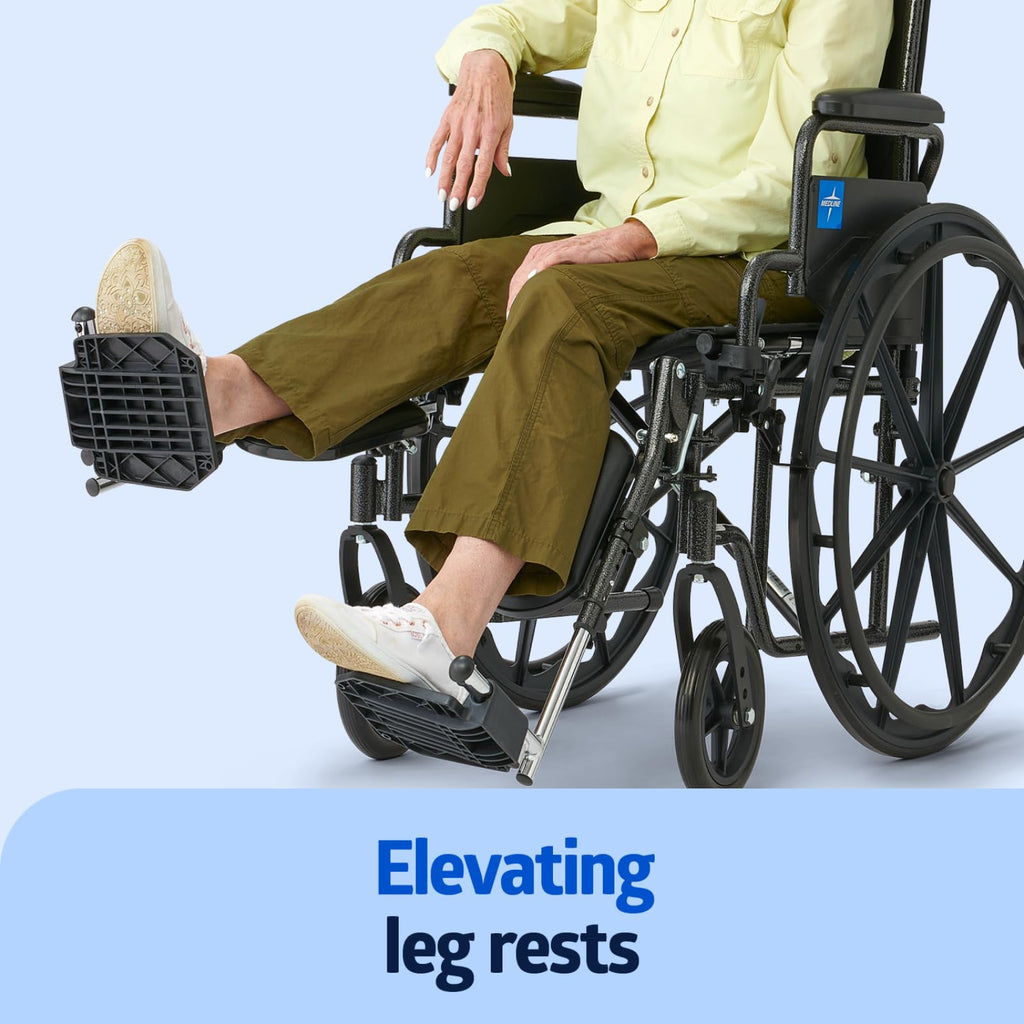 Medline Lightweight User Friendly Wheelchair Desk Length
