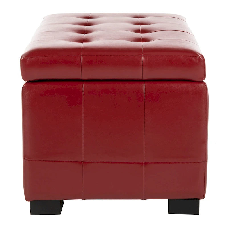 SAFAVIEH Lissa Red Manhattan Storage Bench - 30 x 18 x 17 - 30Wx18Dx17H