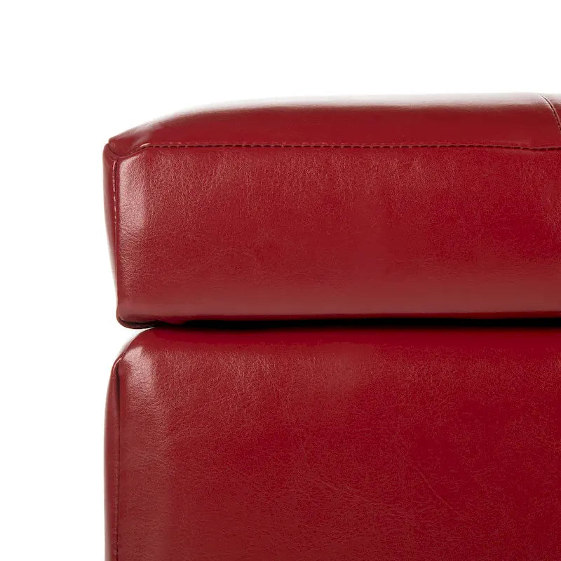 SAFAVIEH Lissa Red Manhattan Storage Bench - 30 x 18 x 17 - 30Wx18Dx17H
